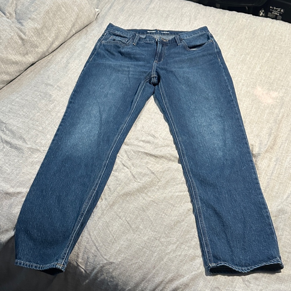 Old Navy Mid-Rise wow boyfriend Blue Jeans